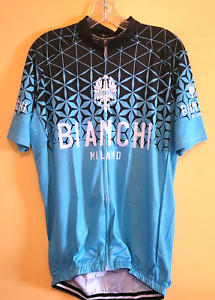 Bianchi Milano Cycling Jersey 2XL Full Zip Pockets New with Tags Free Shipping