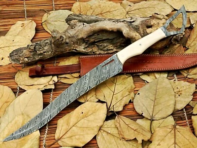 HUNTEX Handmade Damascus Blade, 700mm FullTang Outback Hunt Exotic Machete Knife - image 1 of 4