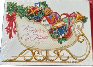 Christmas get- together Invitation Cards new Forget Me Not.lot 32 - Picture 1 of 3