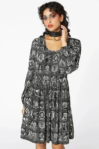 Dangerfield - Dark Tarot Skater Dress - Size 14 - Picture 1 of 6
