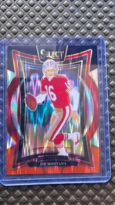 2024 Panini Select Joe Montana Concourse Black & Orange Shock Prizm 49ers - Bild 1 von 2