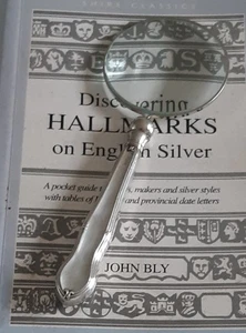 Walker&Hall Sheffield 1927 Hallmarked Silver Handle Magnifying Glass - Picture 1 of 14