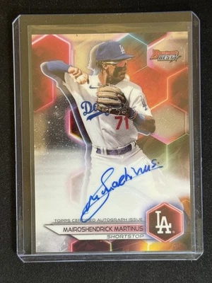 2023 Bowman's Best #B23-MM Mairoshendrick Martinus Best of 2023 Autographs - Image 1 of 2