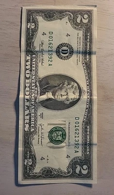 US 2 Dollar Bill Circulated 2003 A Series VERY GOOD CONDITION  - Image 1 of 4