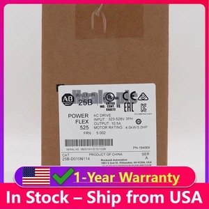Allen-Bradley 25B-D010N114 PowerFlex 525 4,0 kW/5,0 hp sellado de fábrica 25B D010N114 - Imagen 1 de 3