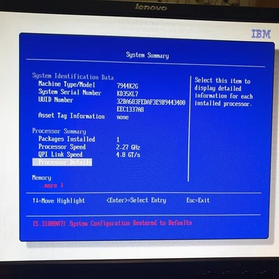 IBM System x3550 M3 7944-K2G Xeon E5507 2.27GHz 12GB Ram x 8 bay Drive 1U Server - Image 1 of 4