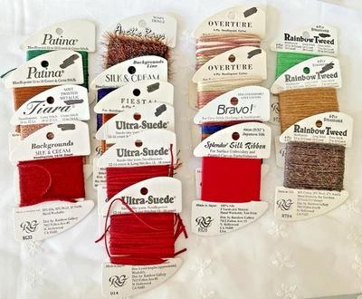 Needlepoint Embroidery Thread Lot of 17 Asst Brands Rainbow Gallery Fall Colors - Image 1 of 4
