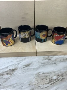 Laurel Burch Vintage Mugs Persian Horse, Wild Stallions, Lion & Tiger - Picture 1 of 21