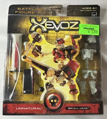 Xevoz Skull Jack Unnatural Battling Figure Kit New In Box 2003 Hasbro Stikfas - Image 1 of 4