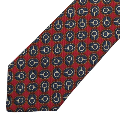 Brooks Brothers Makers мужской шелковый галстук конный медальон красный темно-синий винтажный - Изображение 1 из 4