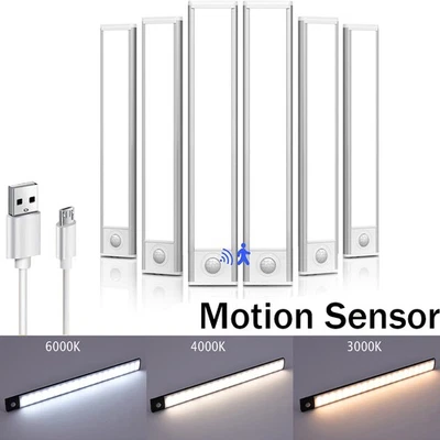 LED Unterbauleuchte Dimmbar Mit Bewegungsmelder 3in1 USB AKKU Küche Schranklampe - Bild 1 von 4