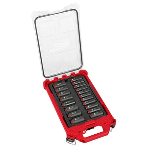 Milwaukee 49-66-6801 SHOCKWAVE 3/8” Impact Duty Socket MM PACKOUT Set - 19 PC - Picture 1 of 10