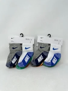 Paquete de 12 calcetines Nike para niños con múltiples logotipos para bebé/niño pequeño - 2-4 años, (7367), E3 (B922T) - Imagen 1 de 5