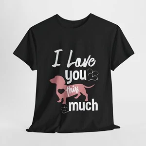 "T-Shirt Hundeliebhaber Unisex schwer Baumwolle ""Dackel""" - Bild 1 von 118