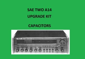 Stereo Amplifier SAE TWO A14 Repair KIT - all capacitors - Picture 1 of 16