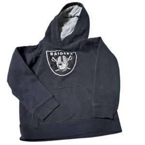 NFL Team Apparel Las Vegas Raiders Football Hoodie Sweatshirt Kids Medium 5/6 - Picture 1 of 6