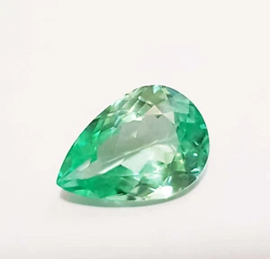 Piedra preciosa suelta de regalo extra con forma de pera de zafiro natural claro de 7,80 quilates - Imagen 1 de 8