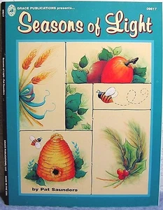 "Temporadas de luz"" de Pat Saunders Hermosos Diseños de Temporada Libro de Pintura de Tole - Imagen 1 de 4