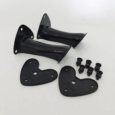 Soportes de luces traseras Ford Modelo A con almohadillas de goma para carrocería y herrajes - negro Foto 1 de 4