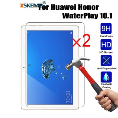 2Pcs Tempered Glass Screen Protector Honor Water Play 10.1 HDN-W09 Ultra Clear - Image 1 of 4