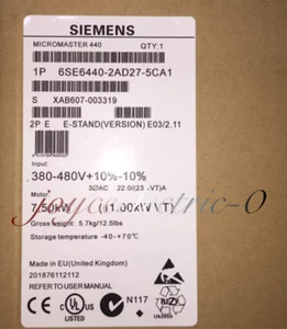 NEU Siemens 6SE6 440-2AD27-5CA1 6SE6440-2AD27-5CA1 - Bild 1 von 3