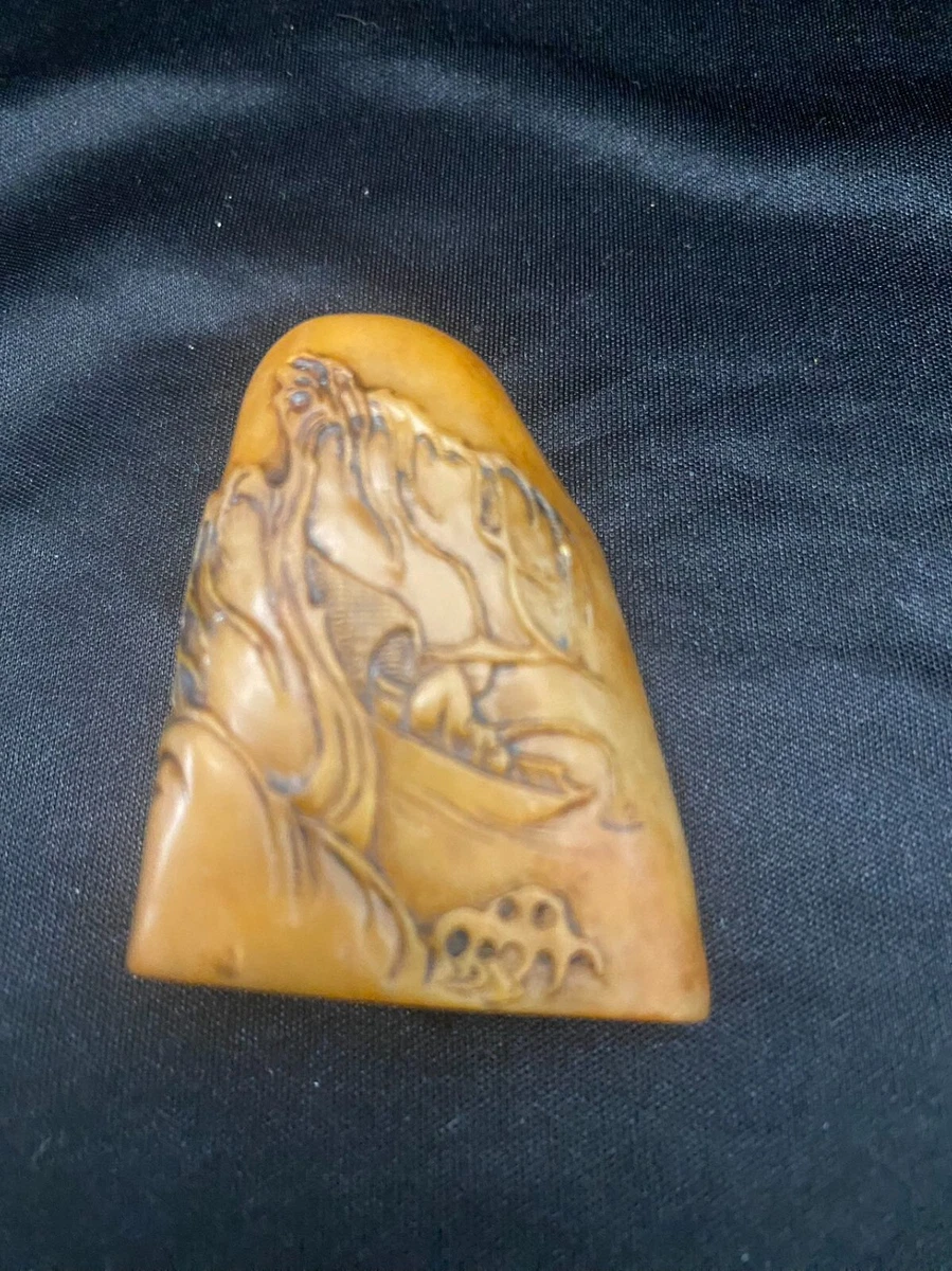中国古董黄色寿山石主| eBay