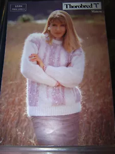 THOROBRED 12 PLY MOHAIR SWEATER - Knitted Sideways Fairisle - Picture 1 of 1