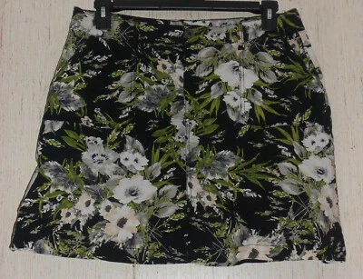 EXCELENTE PANTALÓN CORTO MUJER CROFT & BARROW ELÁSTICO BONITO ESTAMPADO FLORAL TALLA 14 Foto 1 de 3