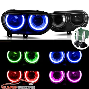 Se adapta a faros LED secuenciales Dodge Challenger 2008-14 color RGB con bombilla D2H - Imagen 1 de 24
