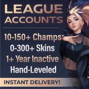 League of Legends Account EUW EUNE NA OCE All Champs Skins Lvl 30 Lol Acc Smurf
