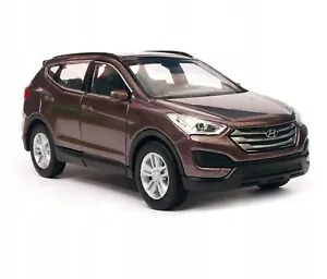 WELLY DieCast 1:34 HYUNDAI SANTAFE MARRONE Nuovo modello di auto metallo in scatola scala 1/34 - Foto 1 di 8