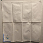 Vintage White Handkerchief Linens Cotton Blue Floral Corner Embroidery Dainty 