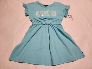 NWT Nautica Logo Short Sleeve Knit Dress 7 Girls - Picture 1 of 1