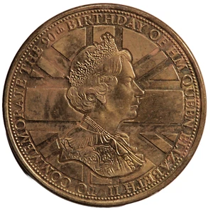 2016 QUEEN ELIZABETH II 90th BIRTHDAY MEDAL (#6022) - Picture 1 of 2