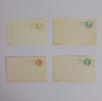 Vintage Postal Cards Lot Of 32 Patriots Wythe Morris Thomas Carrol Unused 1970s. - Image 1 of 4
