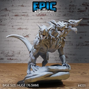 Cerberus Prime | Epic Miniatures | RPG D&D Wargaming miniatura impresa en 3D - Imagen 1 de 2