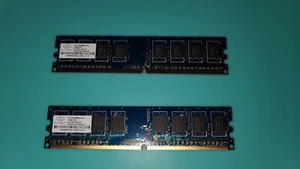 NANYA (2) X 512MB PC2-4200U RAM PC Memory (used) - Picture 1 of 3