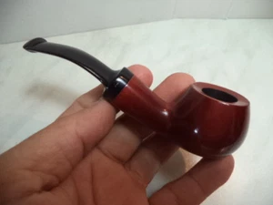 PFEIFE HOLZ TABAK PFEIFE "NERONE" GLATT BIRNENHOLZ MADE IN ITALY 29 NEU - Bild 1 von 1