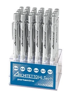 1 PORTAMINE ARCHITETTO 0,5 METALLO + ASTUCCIO PORTAPENNA PER CONTENERLA - Picture 1 of 1