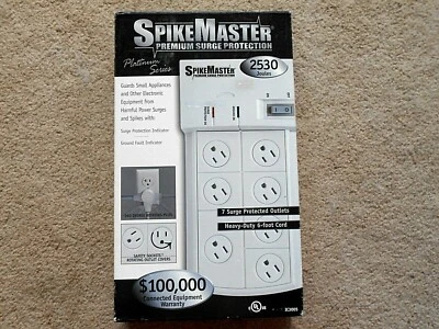 Recoton Spikemaster 7-Outlet Premium Surge Protection Model IC3005 - Image 1 of 4