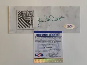 James McDivitt NASA Space signed Autogramm 6,5 x 2,5 Cut PSA DNA j2f1c - Bild 1 von 1