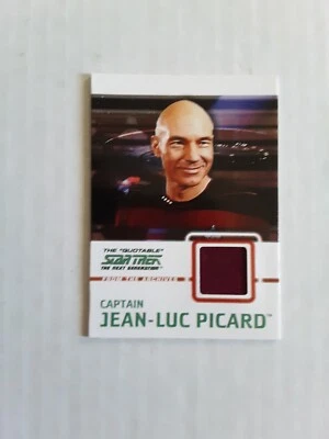 Tarjeta de disfraz Star Trek TNG Quotable C1 Capitán Jean-Luc Picard Patrick Stewart Foto 1 de 2