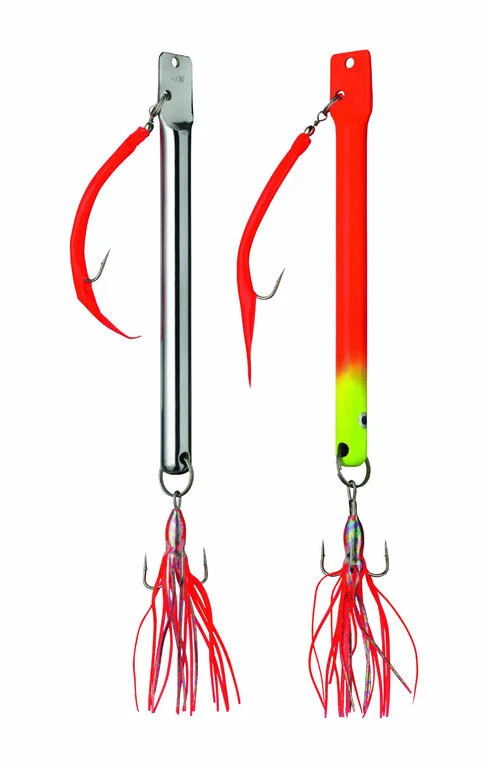 FLADEN SKREI Pilker mit Makkbeihänger bleifrei 200g, 300g u. 400g Norwegenpilker - Bild 1 von 1