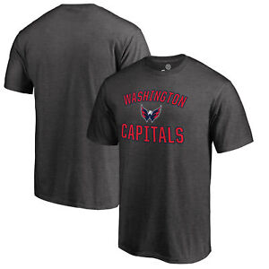 Men's Fanatics Branded Heathered Gray Washington Capitals Victory Arch T-Shirt
