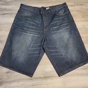 Rockawear Jeansshorts Herren 40 blau Denim Baggy Y2K Hip Hop gesticktes Logo - Bild 1 von 12
