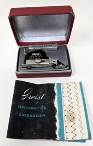 Vintage Greist Decorative ZigZagger with Box and Tabbed Booklet Instructions - Picture 1 of 21