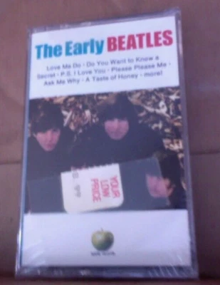 MINT SEALED APPLE CASSETTE TAPE The Early Beatles Vee Jay Love Me Do Please Me - Image 1 of 4