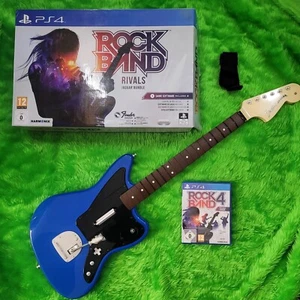 ps4 ROCK BAND 4 RIVALS JAGUAR BUNDLE +Fender Blue WIRELESS GUITAR Rockband OVP - Bild 1 von 9
