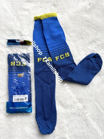 FCB Barcelona Officially Licensed Blue Soccer Socks Made in Spain World Cup NWT Cover