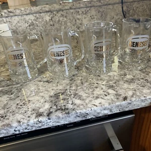 Vintage 4 Classic Genesee Beer Mug Stein Glass NED SMITH Collector Wildlife Deer - Picture 1 of 8